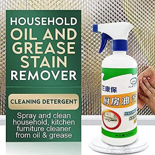 MSclassy Kitchen Cleaner Spray for Oil & Grease Stain Remover, All Surface Non-Toxic & Non-Flammable Magic Degreaser Cleaning Spray for Kitchen, Chimney, Sink, Grill, Exhaust Fan